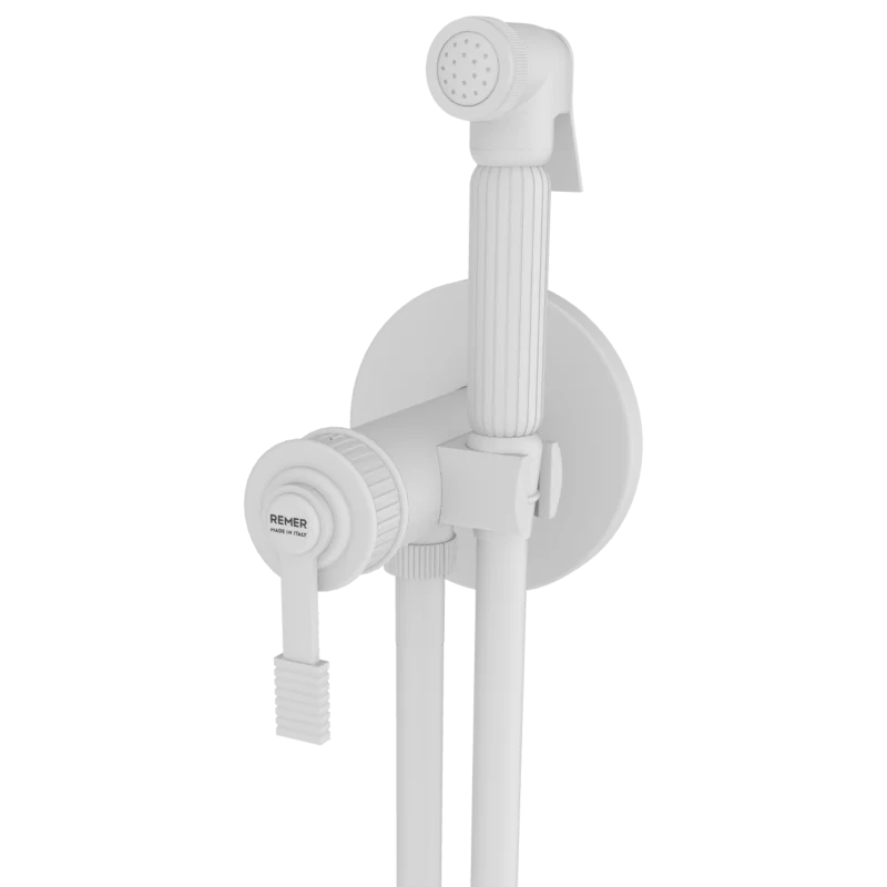 Гигиенический душ со смесителем Remer Atelier AL65ZBO, белый матовый