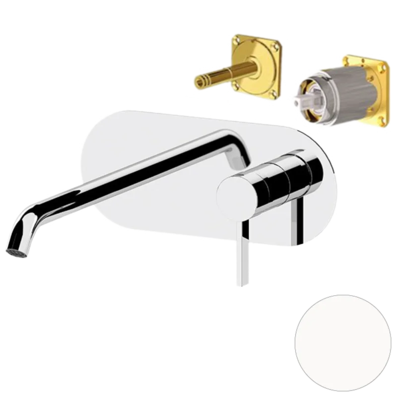 Смеситель для раковины Remer Metrica MC15KBBO, белый матовый