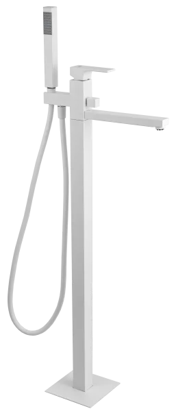 Смеситель для ванны Remer Absolute AU08BO, белый матовый