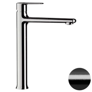 Смеситель для раковины Remer Vanity V11LCFP, черный брашированный хром