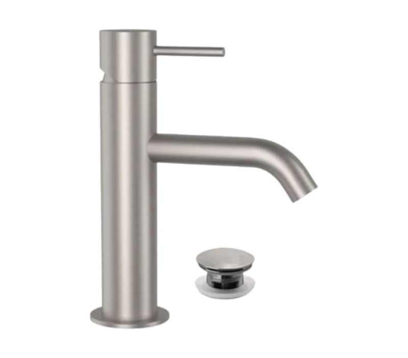 Смеситель для раковины Remer X Style INOX SSX10B, нержавеющая сталь