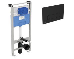 Комплект инсталляции Ideal Standard с черной клавишей R020467+R0121A6