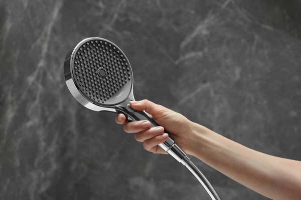 Ручной душ Hansgrohe Rainfinity 130, 3jet, матовый черный, 26864670
