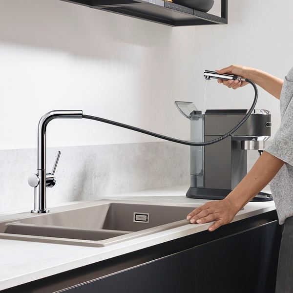 Смеситель для кухни Hansgrohe Talis 270 1jet с вытяжным изливом 72 см sBox хром