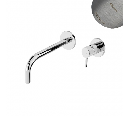 E1078501ST Внешняя часть для раковины. Длина излива 170мм Bruma Lusitano Satinox