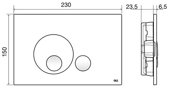 885111+152953 Инсталляция OLI 80 + клавиша смыва Globe серая матовая soft-touch