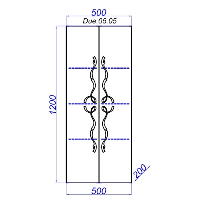 Шкаф-пенал Aqwella Clarberg Due amanti DUE0505BLK черный