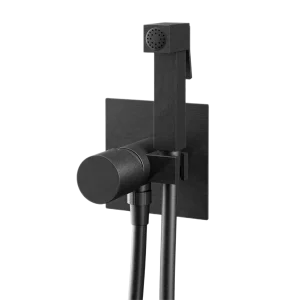 Гигиенический душ со смесителем Remer Edge EG565CFP, черный брашированный хром