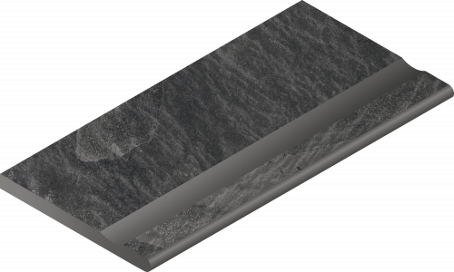 Бортик Italon MATERIA TITANIO BOR.30X60 SVASATO ROUND / ТИТАНИО 30X60 С ВЫЕМКОЙ ЗАКРУГЛЁН