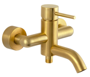 Смеситель для ванны Remer X Style X05BG, золото брашированное