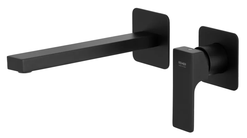 Смеситель для раковины Remer Absolute AU15PLNO, чёрный матовый