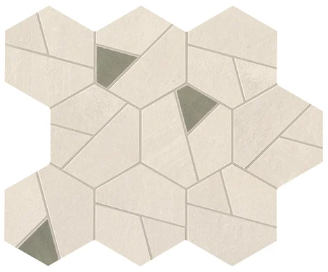 Мозаика Boost Pro Ivory Mosaico Hex Olive