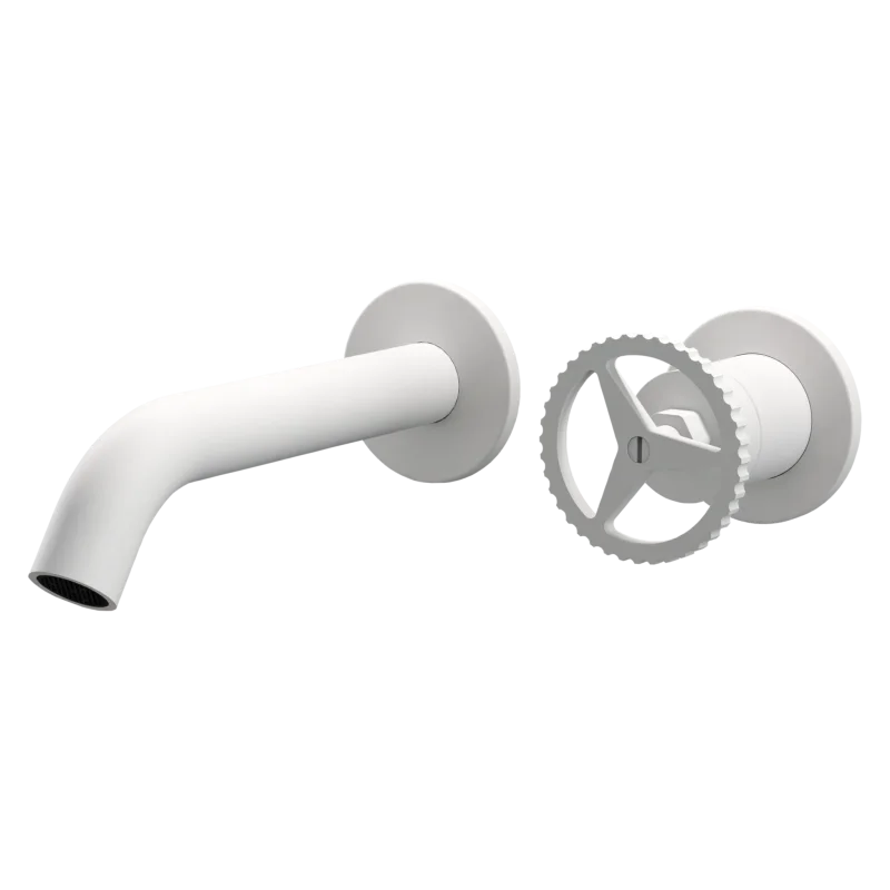 Смеситель для раковины Remer Chrono CH15PLBO, белый матовый