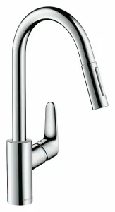 Смеситель для кухонной мойки Hansgrohe Focus 31815000 с вытяжным изливом, хром