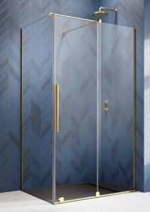 Душевая дверь Radaway Furo KDJ Gold, 62,2 x 200 см, стекло прозрачное, профиль золото, правая, 10104622-09-01R