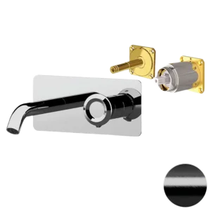 Смеситель для раковины Remer Element ET15KBCFP, черный брашированный хром