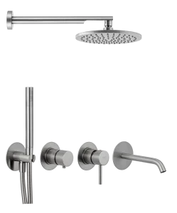 Душевая система Remer X Style X96D3SETXV, сталь