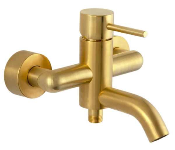 Смеситель для ванны Remer X Style X05BG, золото брашированное