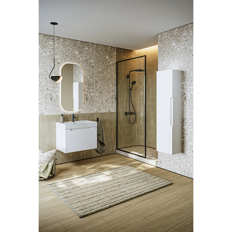 AQWELLA Vancouver подвесная тумба с умывальником в комплекте 70,5 см, цвет белый матовый