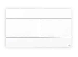 Кнопка смыва механическая OLI Slim 659042 белый матовый