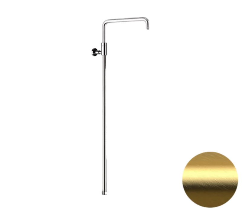 Душевая колонна телескопическая Remer 330A7DCESDEVBG, золото брашированное