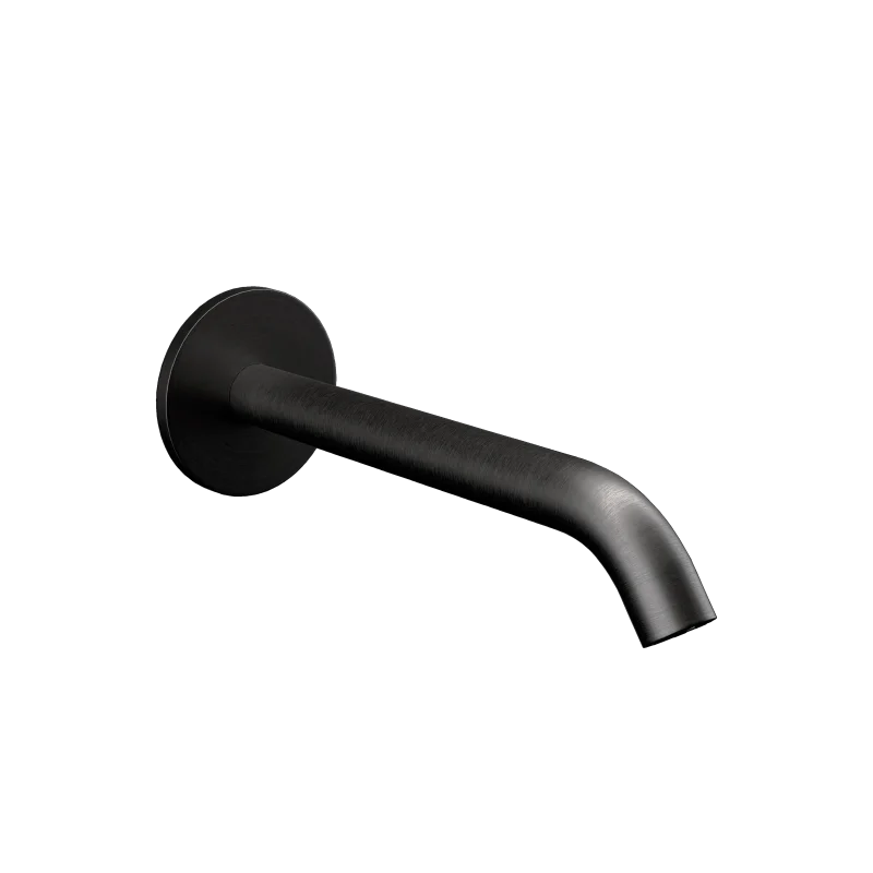 Излив настенный 16 см Remer X Style 91XCFP, черный брашированный хром