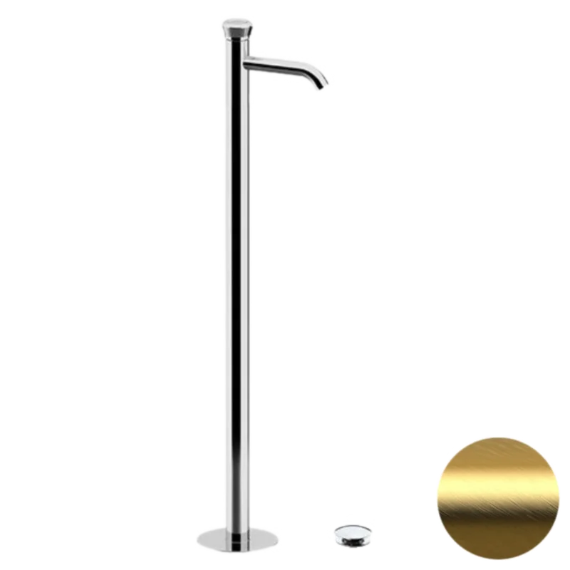 Смеситель для раковины Remer Element ET18BG, золото брашированное