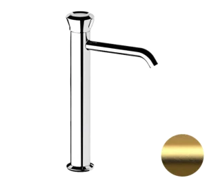 Смеситель для раковины Remer Element ET11LXLBG, золото брашированное
