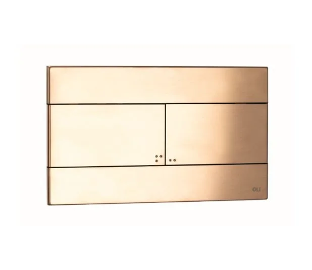 Кнопка смыва механическая OLI Slim 889312 INOX (бронза/медь), металл