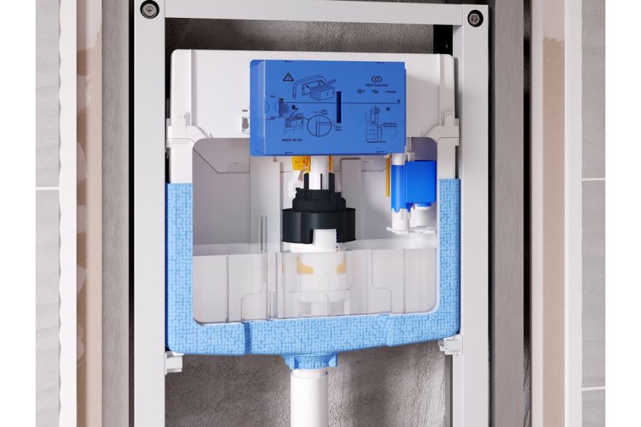 Комплект инсталляции Ideal Standard с белой клавишей R020467+R0121AC