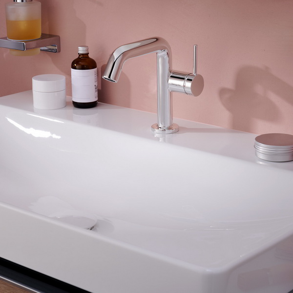 Смеситель для умывальника Hansgrohe Tecturis S 110, сливной гарнитур click-ckack, хром, 73320000