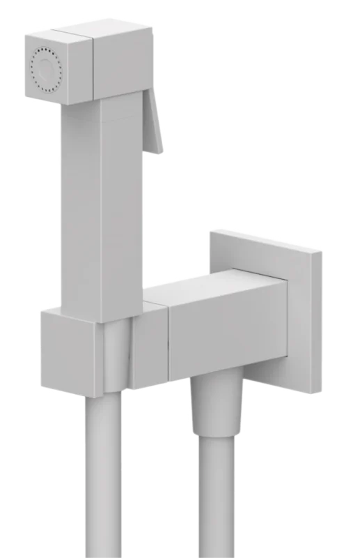 Гигиенический душ со смесителем Remer Absolute Q64BO, белый матовый