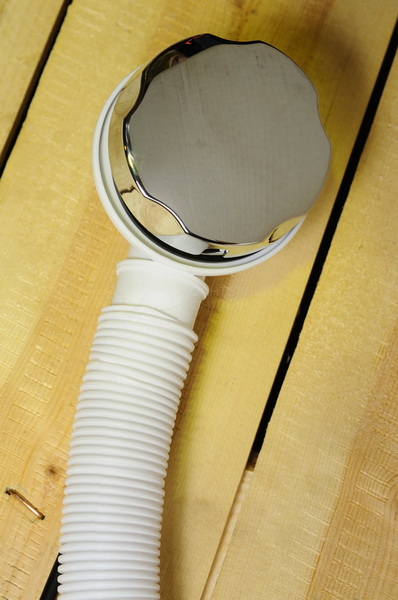 Сифон для ванны (слив-перелив) McAlpine MRB2C-PB, полуавтомат (575мм), хром