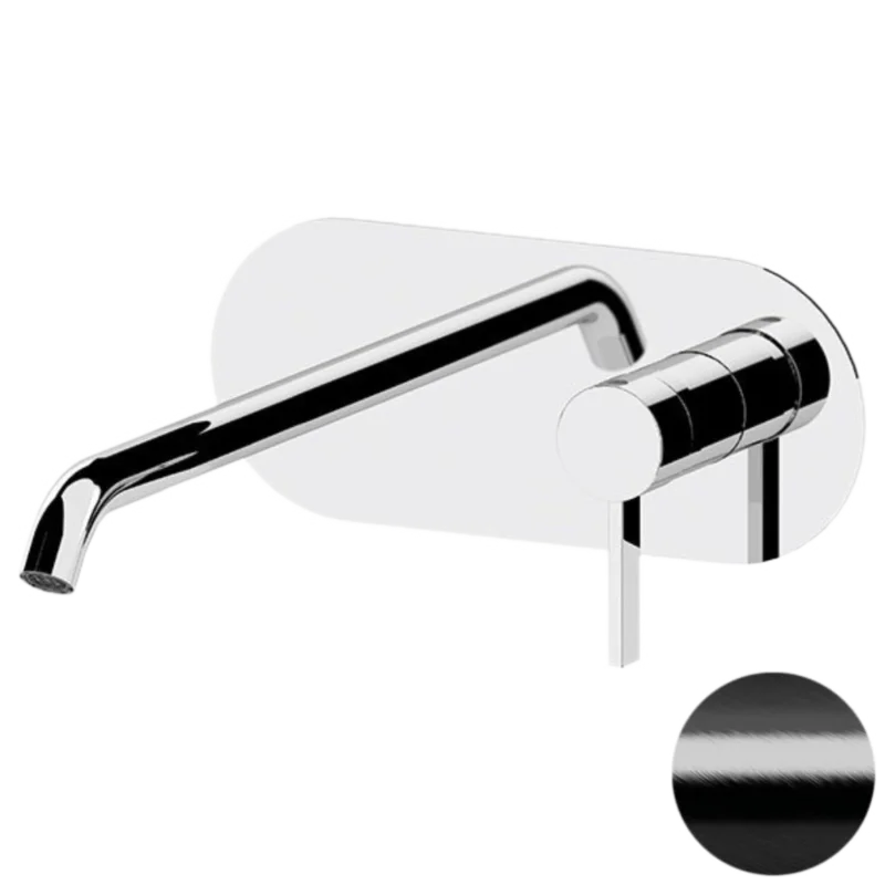 Смеситель для раковины Remer Metrica MC15LCFP, черный брашированный хром