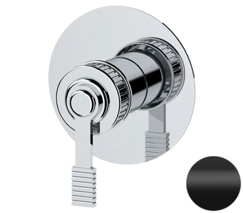 Смеситель для душа Remer Atelier AL30LNO, черный матовый