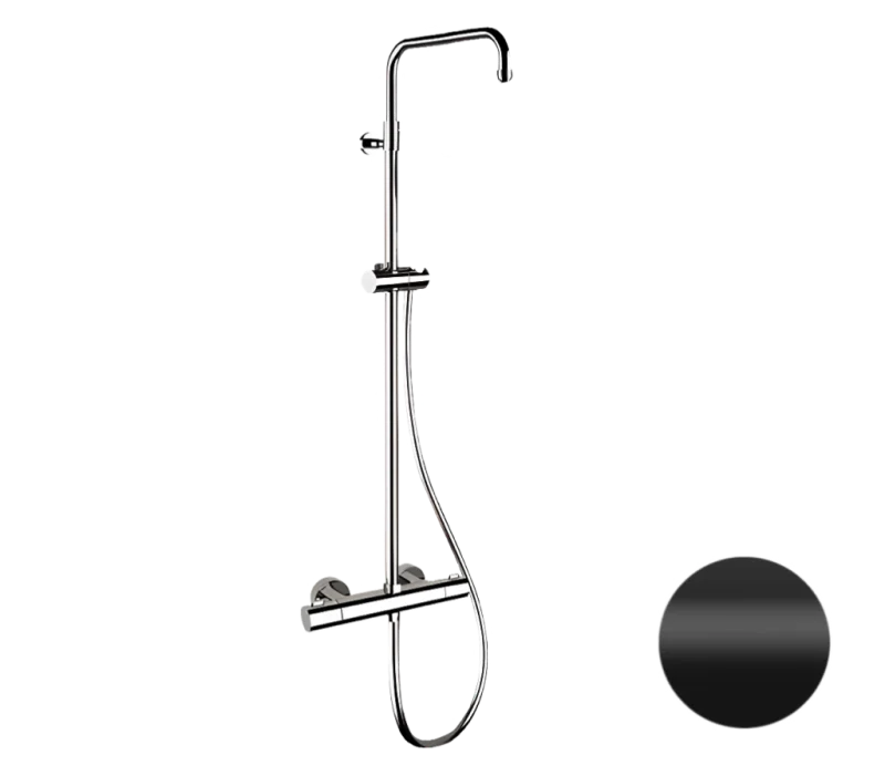 Душевая система термостатическая Remer Elegance EQ32ASSDNO, черный матовый