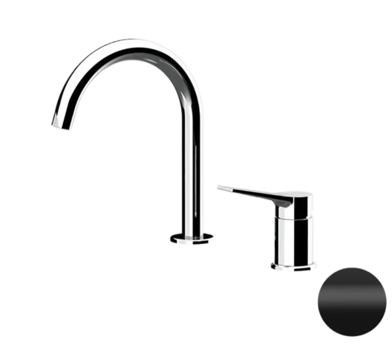 Смеситель для раковины Remer Slash SL57NO, черный матовый