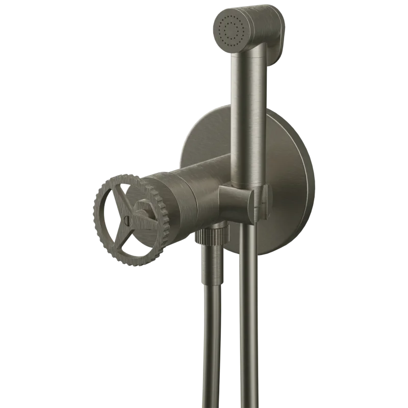 Гигиенический душ со смесителем Remer Chrono CH65WXV, сталь