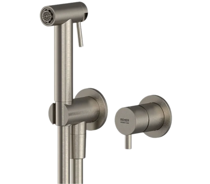 Гигиенический душ со смесителем Remer X Style INOX SSX60P, нержавеющая сталь