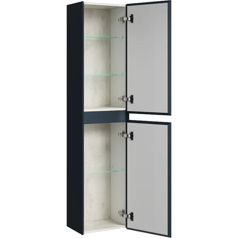 AQWELLA Geometria подвесной пенал 35 см, цвет серый