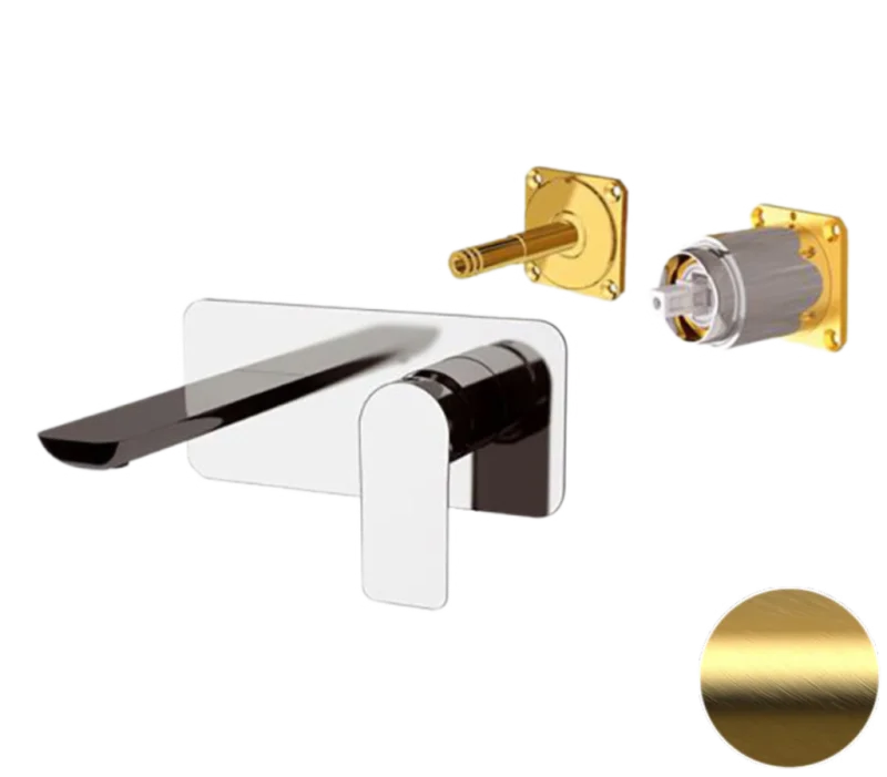 Смеситель для раковины Remer Infinity I15LKBBG, золото брашированное