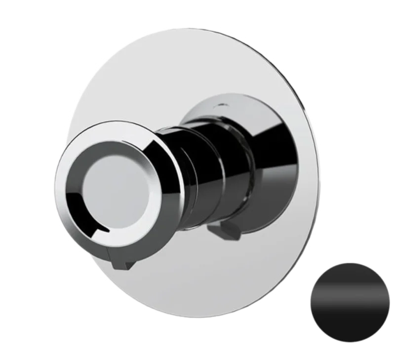 Смеситель для душа Remer Element ET30LNO, черный матовый