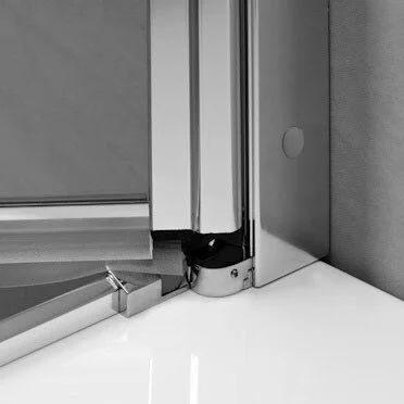 Душевая дверь в нишу Radaway EOS DWB 70 L, складная, стекла прозрачные, профиль хром, левая, 137803-01-01L