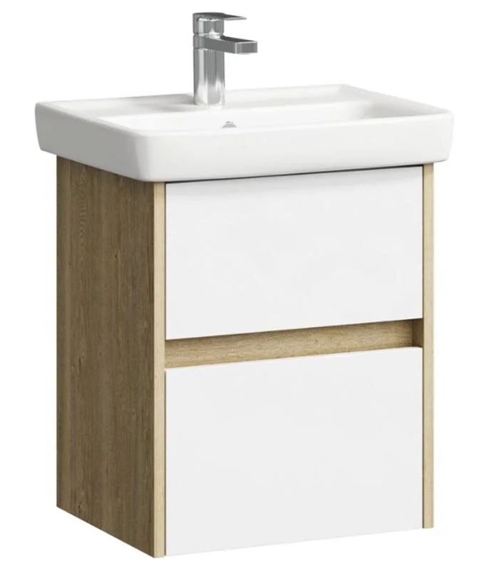 Тумба под умывальник подвесной Aqwella Сити 50 дуб балтийский