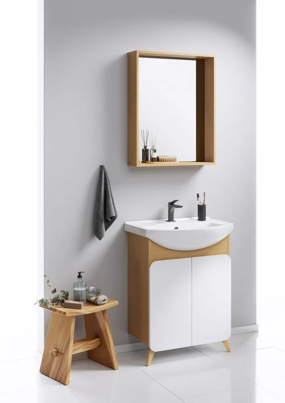 Тумба напольная Aqwella Basic 65 под умывальник дуб золотой