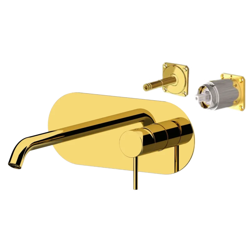 Смеситель для раковины Remer X Style X15KBDO, золото глянцевое