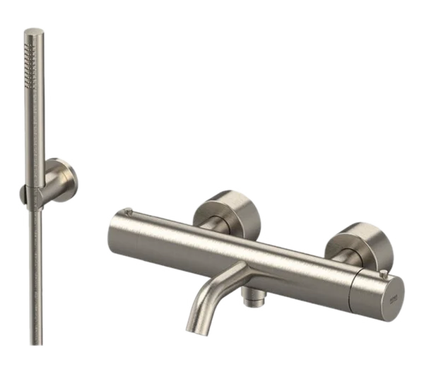 Смеситель термостатический для ванны Remer X Style INOX SSXT02, нержавеющая сталь