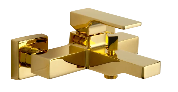 Смеситель для ванны Remer Absolute AU05DO, золото глянцевое