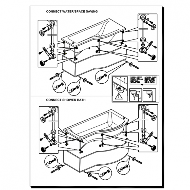 Панель для ванны Ideal Standard Connect 80 см E024301