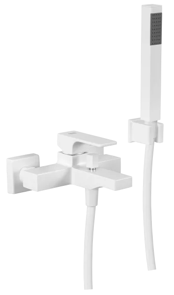 Смеситель для ванны Remer Absolute AU02BO, белый матовый